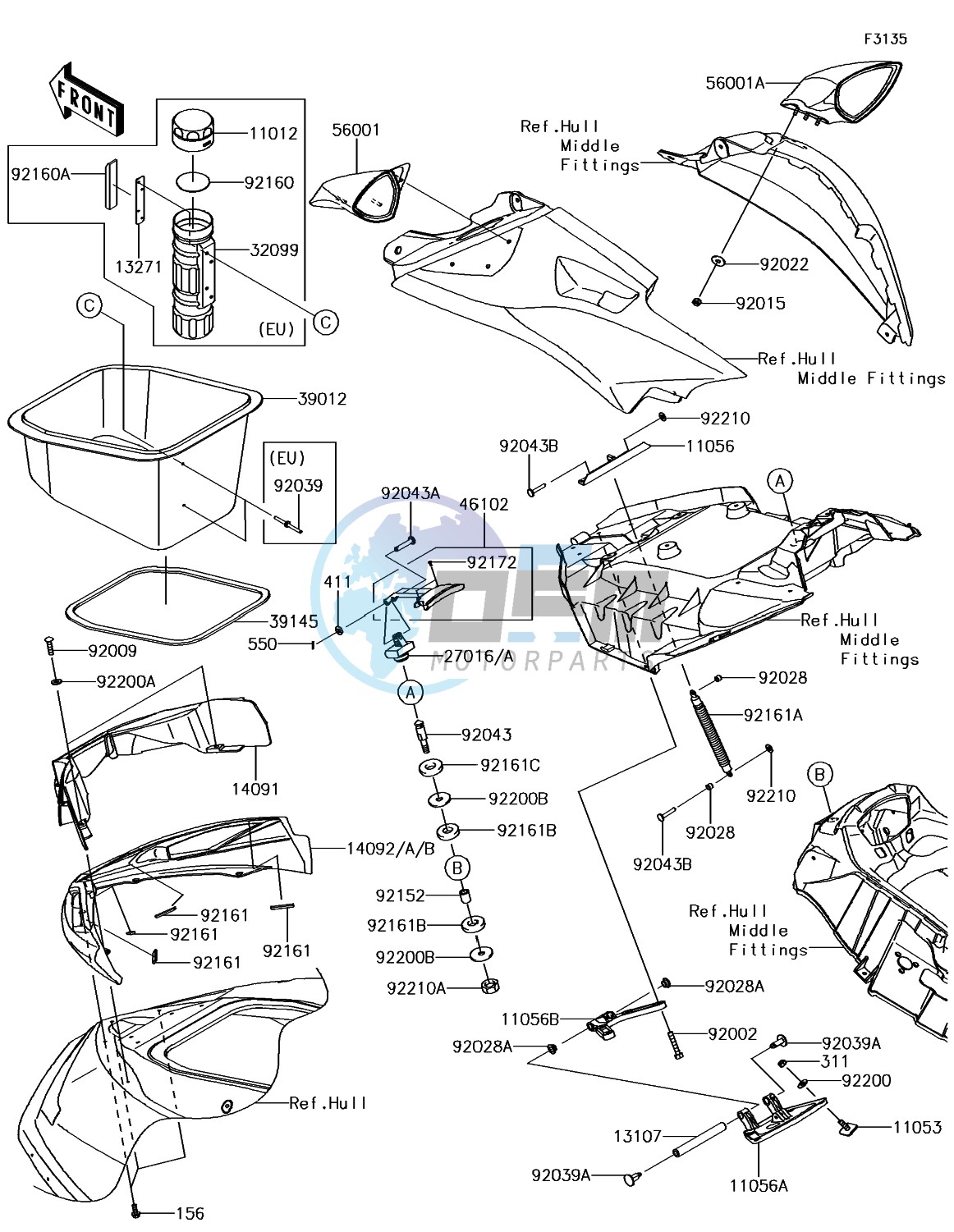 Hull Front Fittings