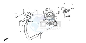 CB500 drawing WATER PIPE