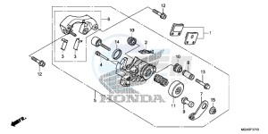 VFR1200XDC drawing REAR BRAKE CALIPER (PARKING)