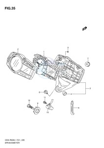 GSX-R600 (E21) drawing SPEEDOMETER