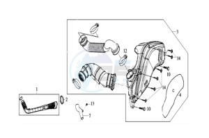 EURO MX 125 DUAL DISK 50 drawing AIRFILTER