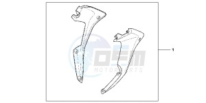 CBR250RB drawing FAIRING PANEL SET