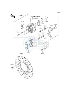 KLX125 KLX125CFF XX (EU ME A(FRICA) drawing Front Brake