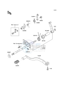 KLF300 4x4 KLF300-C17 EU GB drawing Gear Change Mechanism