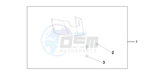 VT750CA9 Australia - (U / ST) drawing CHROME REAR FENDE