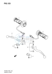 AN400Z ABS BURGMAN EU-UK drawing HANDLE LEVER