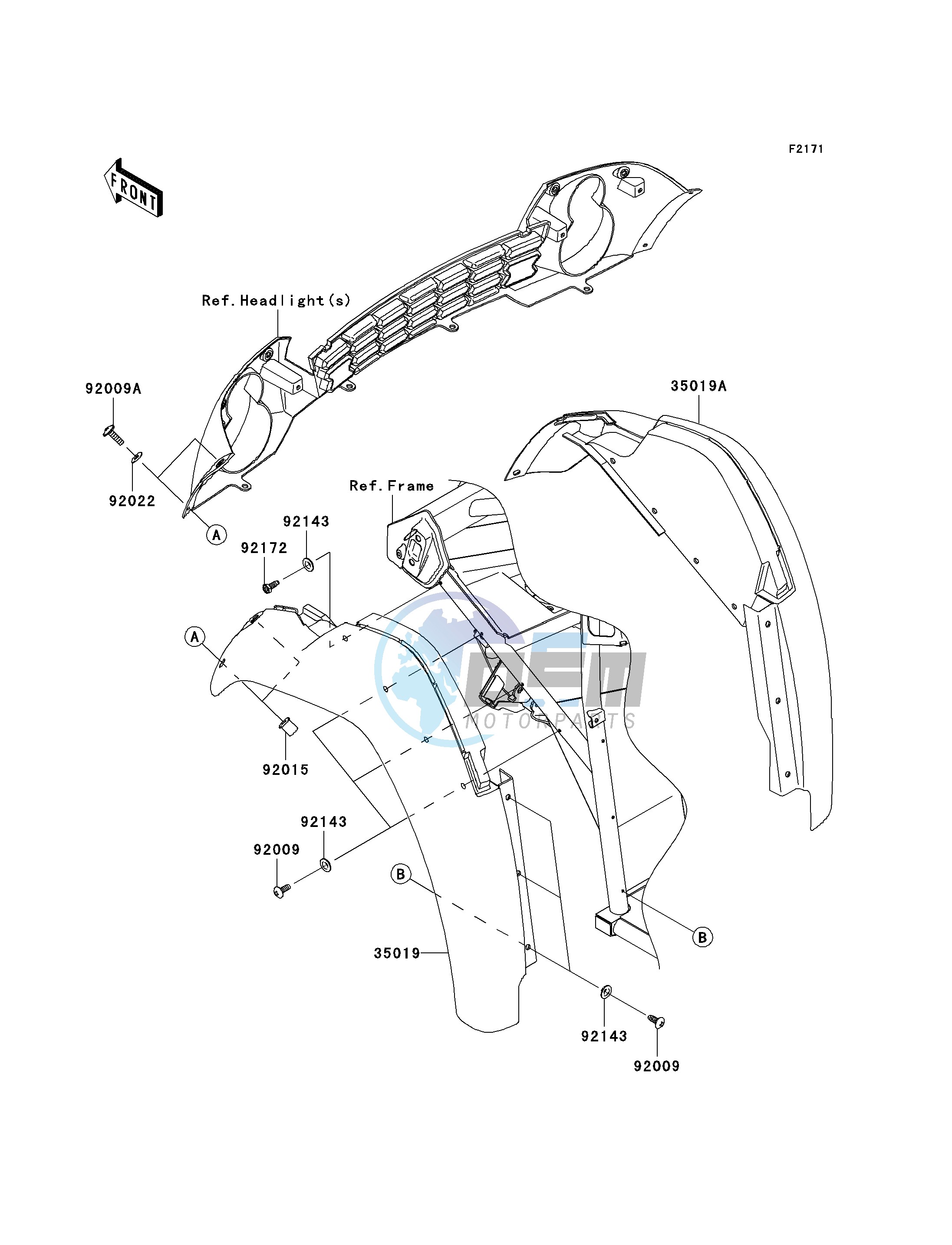 FRONT FENDER-- S- -