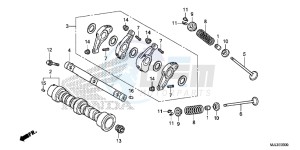 NC750XAE NC750XA Europe Direct - (ED) drawing CAMSHAFT/ VALVE