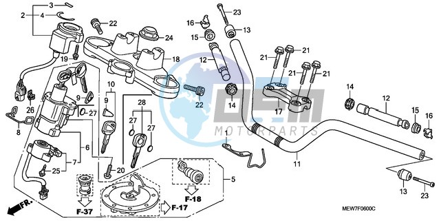 HANDLE PIPE/TOP BRIDGE