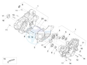 RS4 125 4T drawing Crankcase I