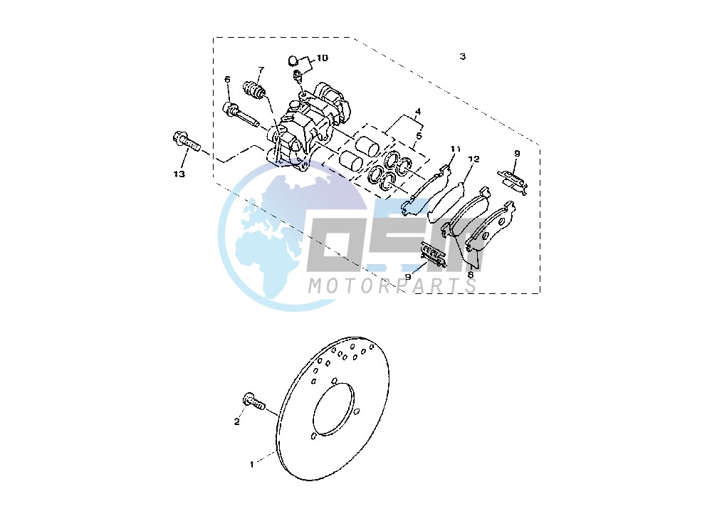 REAR BRAKE CALIPER