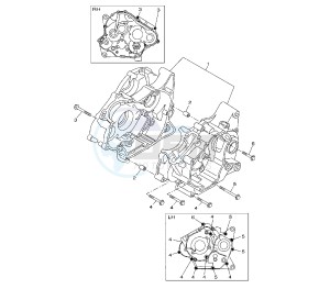 YZF R 125 drawing CRANKCASE