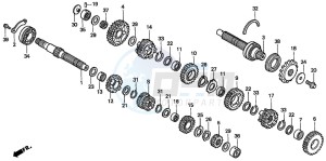 CBF600NA drawing TRANSMISSION