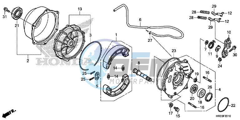 REAR BRAKE PANEL