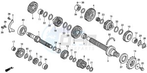 VFR800FI drawing TRANSMISSION