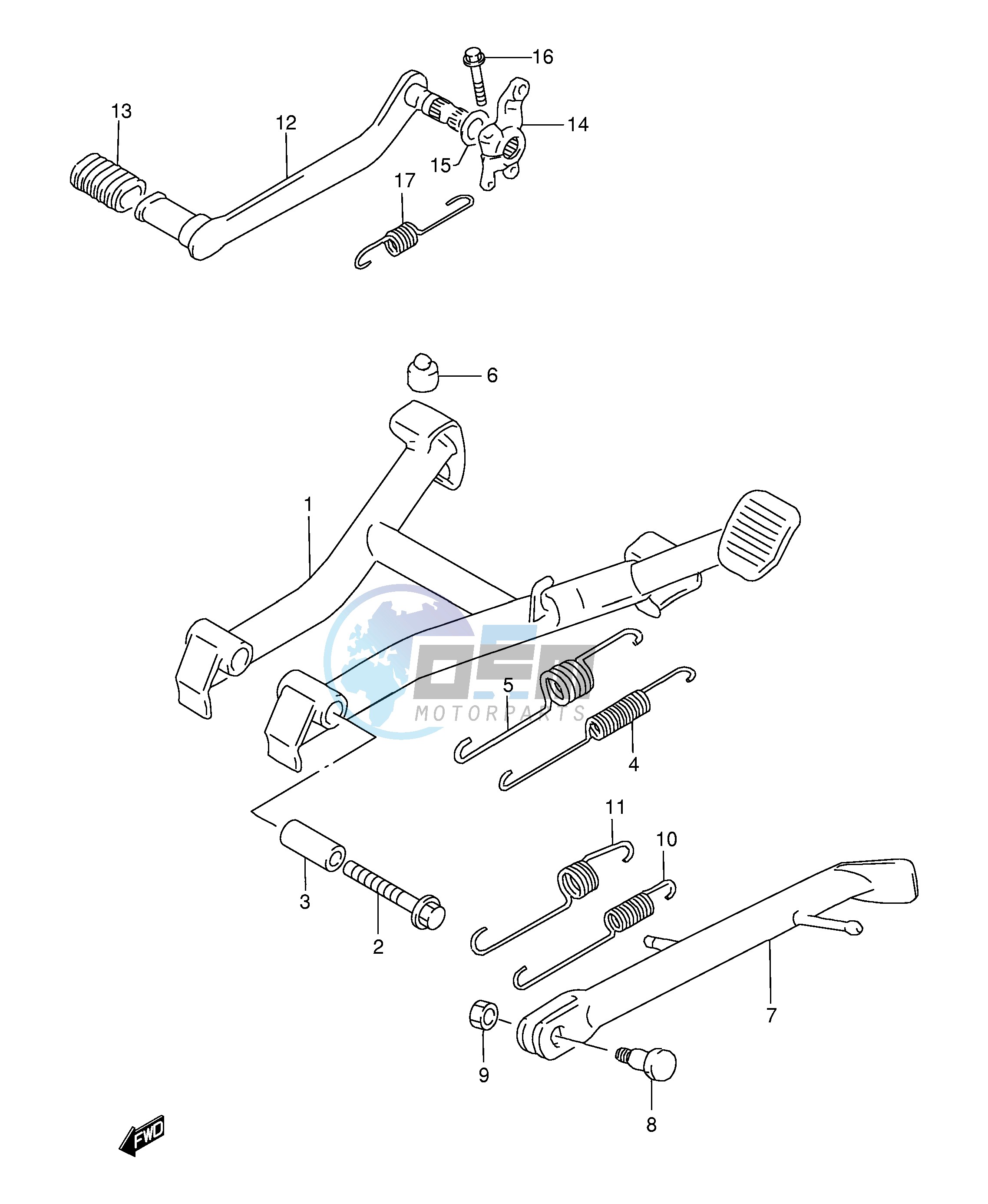 STAND - REAR BRAKE