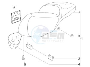 Beverly 125 drawing Saddle seats - Tool roll