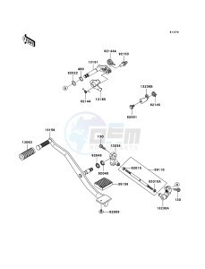 VN900_CLASSIC VN900B9F GB XX (EU ME A(FRICA) drawing Gear Change Mechanism