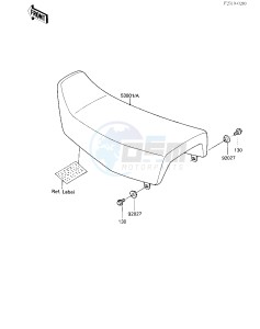 KL 250 D [KLR250] (D2-D3) [KLR250] drawing SEAT