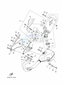 MT-03 MTN320-A (B6WB) drawing EXHAUST