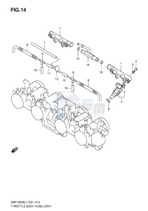 GSF-1250S ABS BANDIT EU drawing THROTTLE BODY HOSE-JOINT