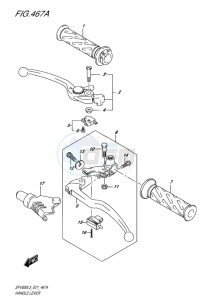 SFV 650 GLADIUS EU drawing HANDLE LEVER