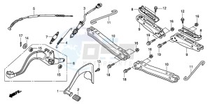 TRX420TM FOURTRAX drawing STEP/PEDAL