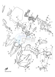 FJR1300A FJR1300A ABS (1MCG 1MCH) drawing COWLING 1