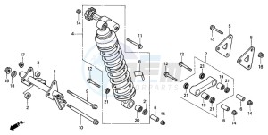 XL1000V VARADERO drawing REAR CUSHION