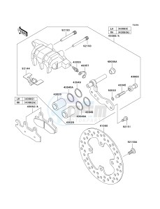 KVF 650 H [BRUTE FORCE 650 4X4I] (H7F-H8F) H8F drawing FRONT BRAKE