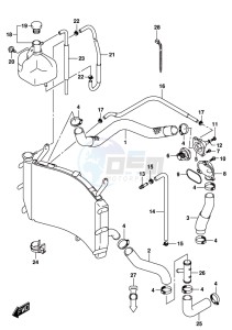 GSX-S1000 A drawing RADIATOR HOSE