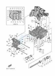 YXF1000EW YX10FRPAN (B4JA) drawing CRANKCASE