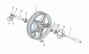 V 75 750 PA Vecchio Tipo PA Vecchio Tipo drawing Rear wheel