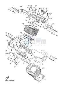 XVS1300CU XVS1300 CUSTOM (2SS3) drawing CYLINDER