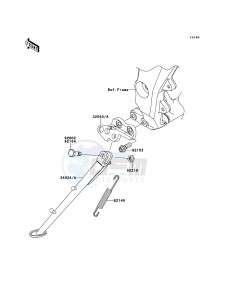 Z1000_ABS ZR1000ECFA FR XX (EU ME A(FRICA) drawing Stand(s)