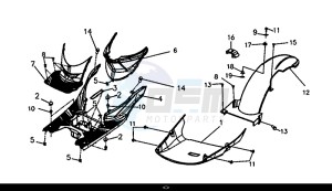 SYMPHONY ST 50 (XB05W4-EU) (E4) (L7-M0) drawing FLOOR PANEL - CENTER COVER