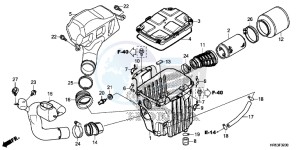 TRX500FM6G TRX680 Europe Direct - (ED) drawing AIR CLEANER