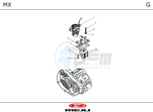 MORINI TAV 50CC ENGINE drawing ENGINE TAV_G