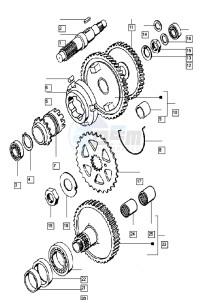 YOUNGST-R_25-45kmh_K4-K7 50 K4-K7 drawing Countershaft-mainshaft