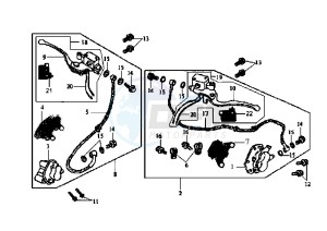 JOYRIDE EU2 - 125 cc drawing BRAKE SYSTEM