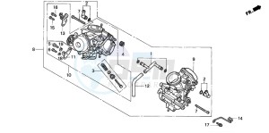 VT1100C2 drawing CARBURETOR ASSY.