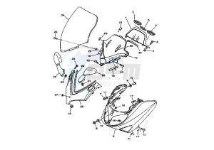 XP T-MAX 500 drawing FRONT BODY