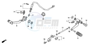 CB1300S CB1300SUPERBOLD'OR drawing PEDAL