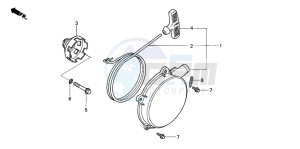 TRX650FA drawing RECOIL STARTER