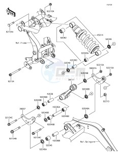 Z650 ER650HJF XX (EU ME A(FRICA) drawing Suspension/Shock Absorber