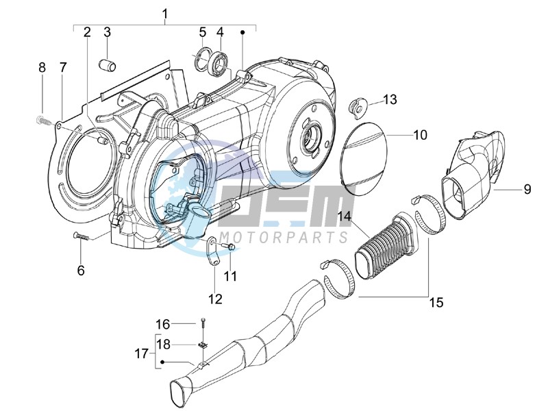 Crankcase cover - Crankcase cooling