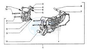 Liberty 50 4t drawing Crankcase