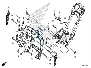 CBR500RAH CBR500R ED drawing FRAME BODY