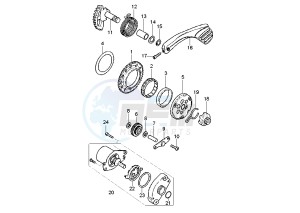 CW L BW'S 50 drawing KICK STARTER GEARS