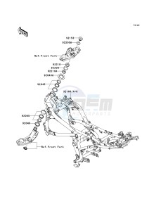 KLE 650 A [VERSYS EUROPEAN] (A7F-A8F) A7F drawing FRAME